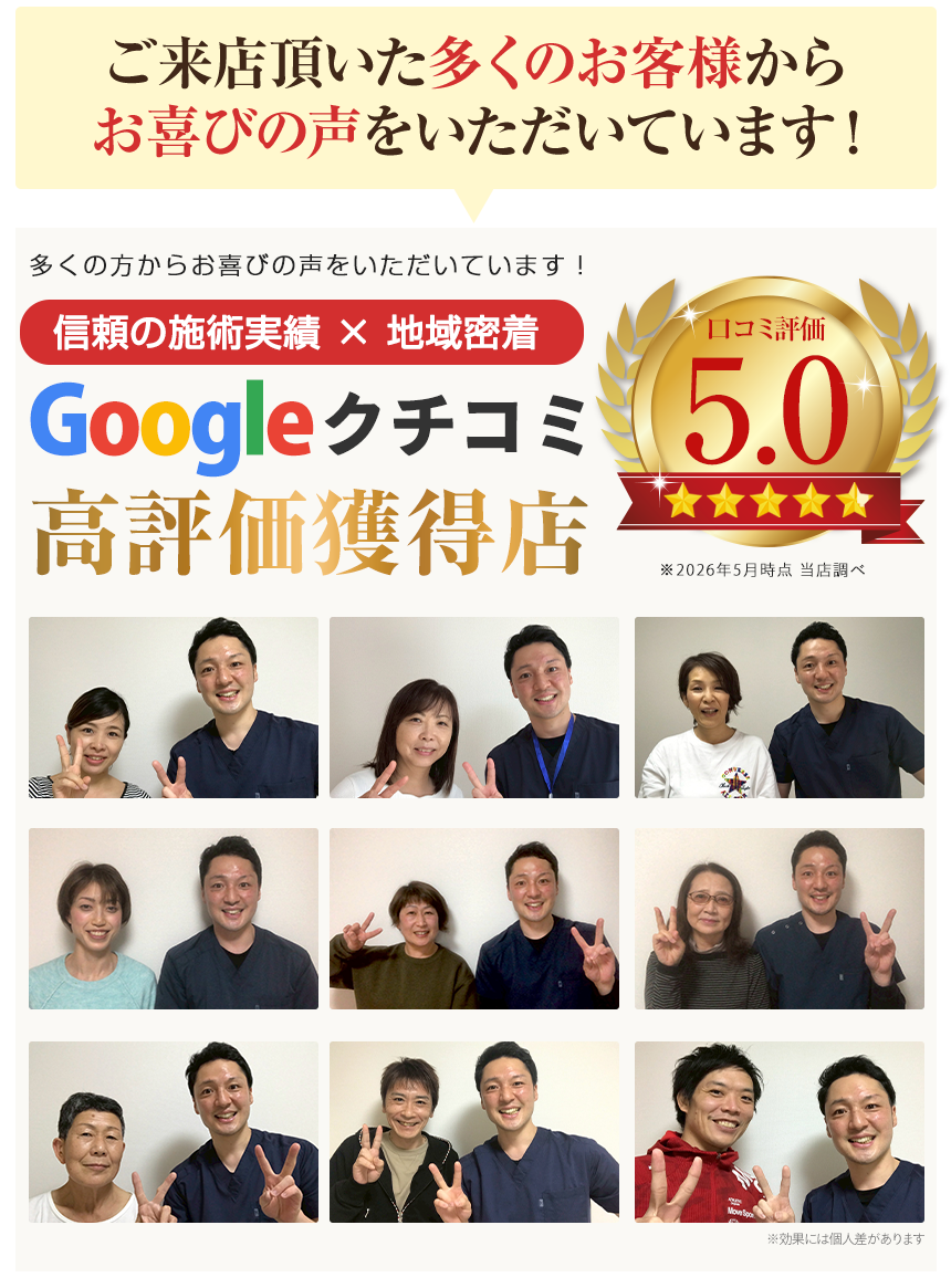 Google口コミ大好評