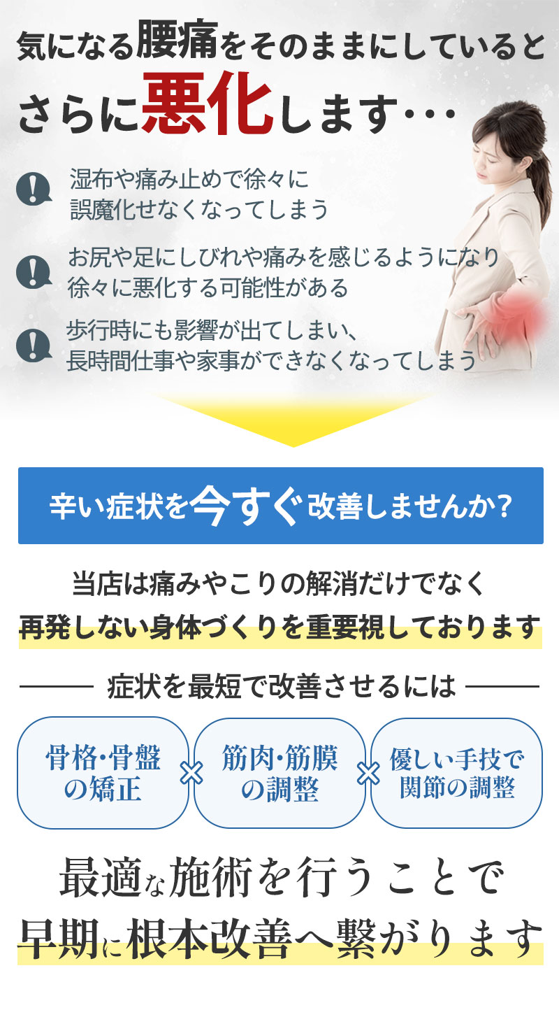 そのまま腰痛