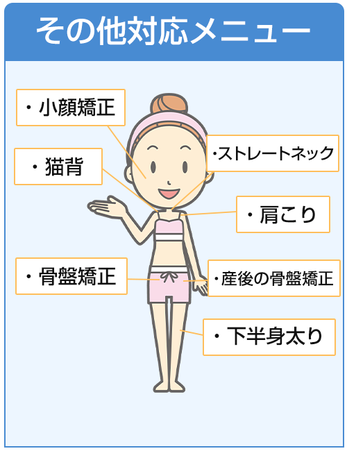 その他対応可能メニュー